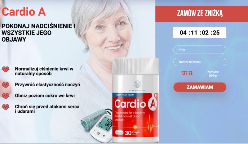 Cardio a - Kup Cardio A - Rozwiązanie dla Twojego Zdrowia Serca